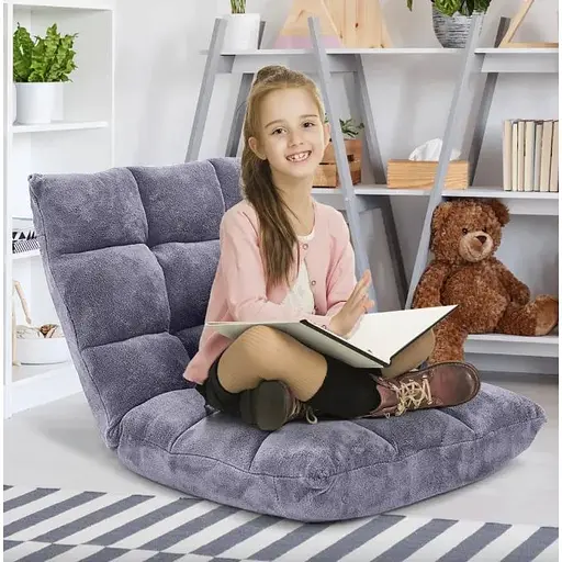 Кресло Costway Tiktok напольное с регулируемой спинкой - фото 3