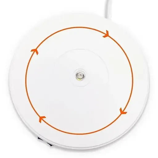 Поворотный стол Heonyirry C250 для предметной съемки 3D с подсветкой автоматический диаметр 25 см белый - фото 3