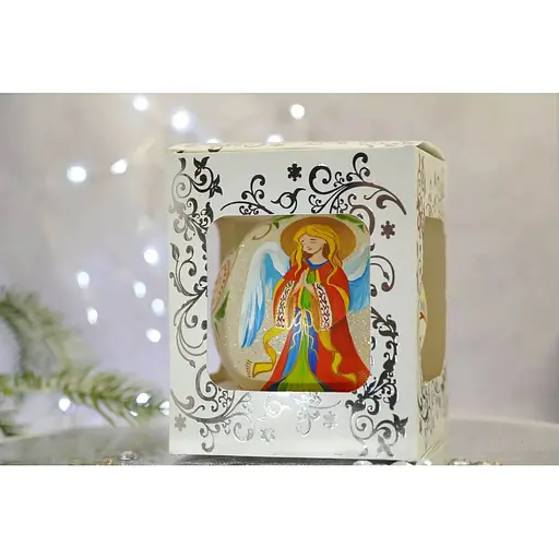 Ялинкова прикраса Санта Шоп Різдвяний ангел скло (4820001112511) - фото 4