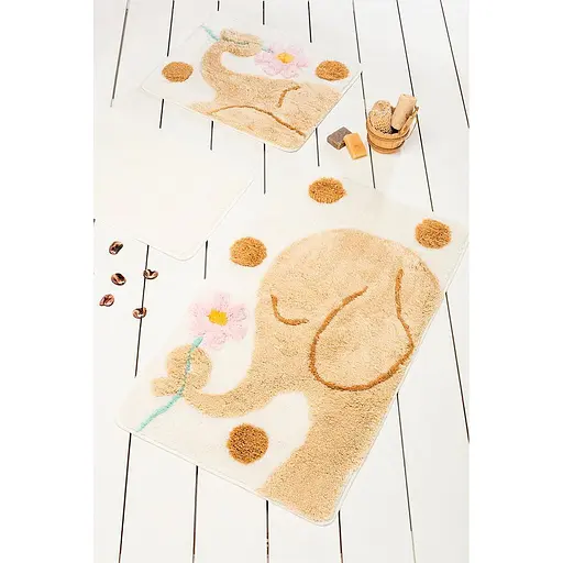 Килимок для ванної Chilai Home Buyuk Fil Coffee