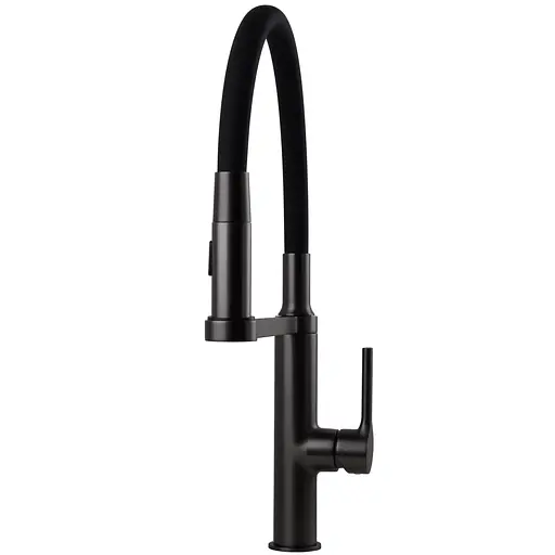 Змішувач для кухні TOPAZ SARDINIA TS 08401-H71-GP графітовий з лейкою-душем для зручності та стилю - фото 3