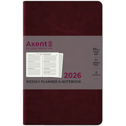 Щотижневик Axent 2026 Partner City Soft 125х195 см коричневий (8521-26-05-A) - фото 2
