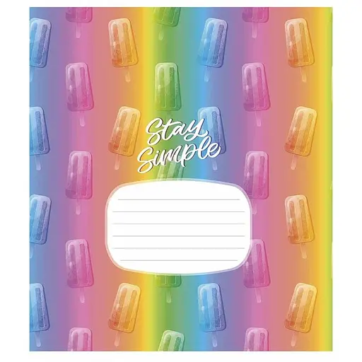 Зошит учнівський "Crazy rainbow" 024-3217L-4 в лінію, 24 аркуша