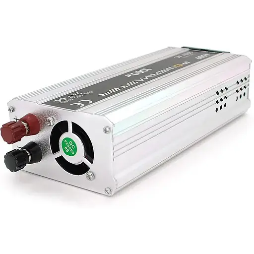 Інвертор напруги Powermaster, 24V/220V, 1000W з модифікованою синусоїдою, 1 Shuko, клеми - фото 2