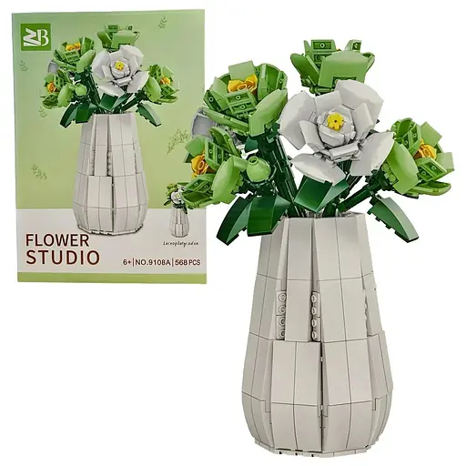 Конструктор Flower Studio Китайські дзвіночки у вазі на 568 деталей (9108A)