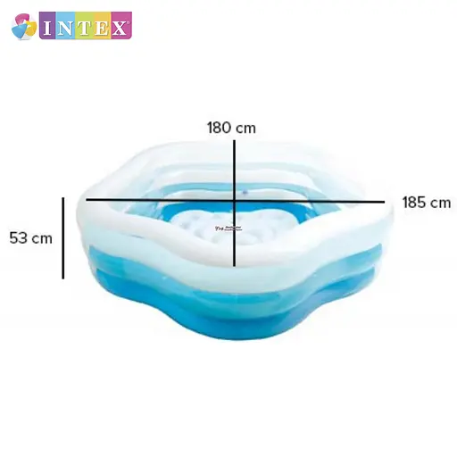 Басейн надувний дитячий Intex 56495 NP Морська зірка 185x180x53 см від 6 років - фото 3