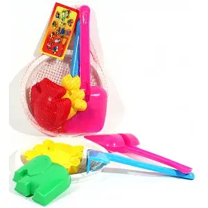 Песочный набор №1 Бамсик, в сетке, 26x20x6 см, 013