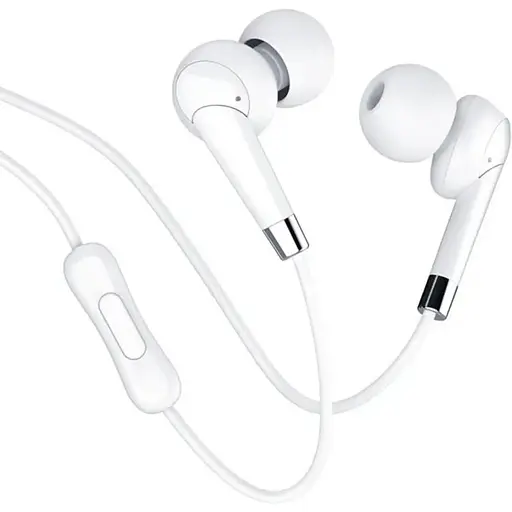 Навушники Hoco M58 Amazing universal earphones with mic білі