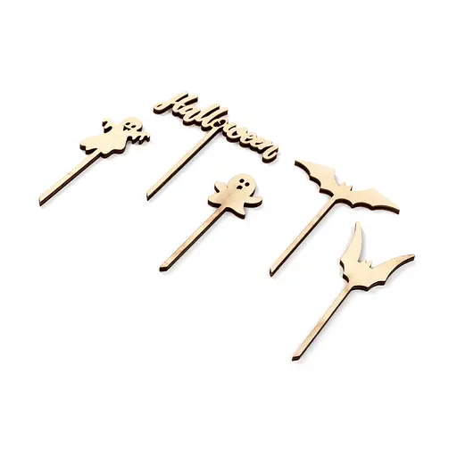 Набор топеров Rosa Talent Halloween 2 фанера 5 шт - фото 2