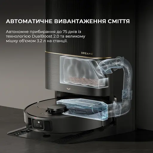 Робот-пылесос моющий Dreame Bot X40 Ultra Black - фото 17
