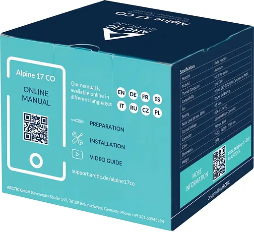 Кулер для процесора Arctic Alpine 17 CO 1700 (ACALP00041A) - фото 4