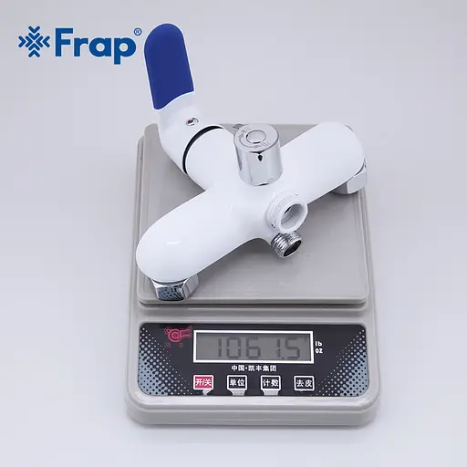 F2234 Змішувач для ванни довгий гусак білий Ø35 Frap 1/10 Білий - фото 3