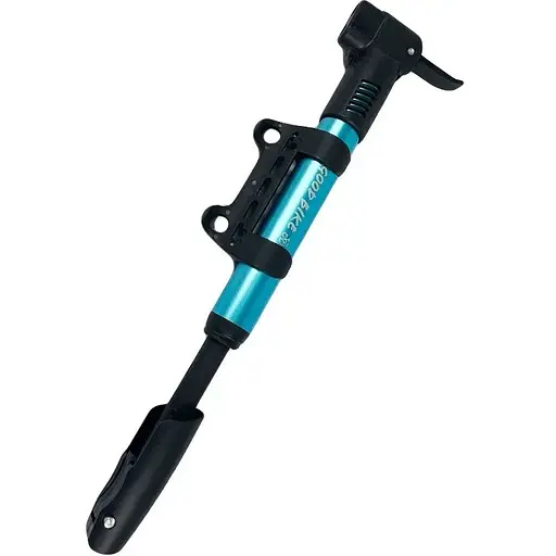 Насос ручной для велосипеда Good Bike Dual Alu в алюминиевом корпусе AV, FV, DV синий (92518B-IS) - фото 3
