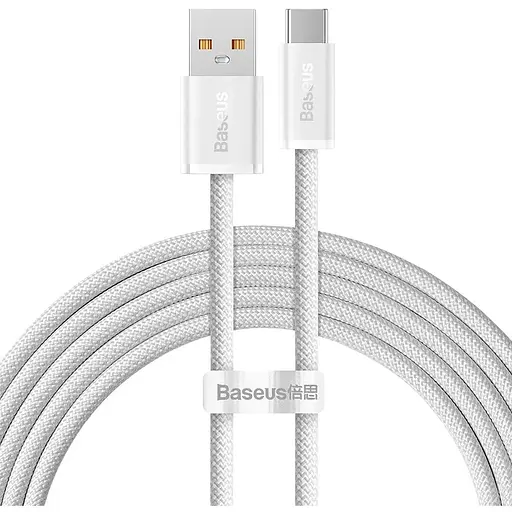 Кабель Baseus Dynamic 4 Fast Charging Data Cable Type-C to Type-C 100W 2 м Білий