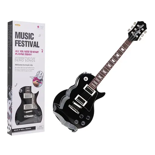 Дитяча гітара Ramiz + мікрофон чорний HK-9178BS.CZ
