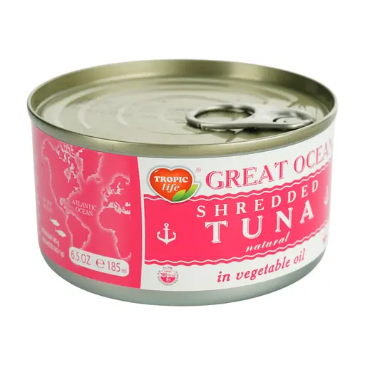 Тунец измельченный в растительном масле Great Ocean 185 г - фото 2