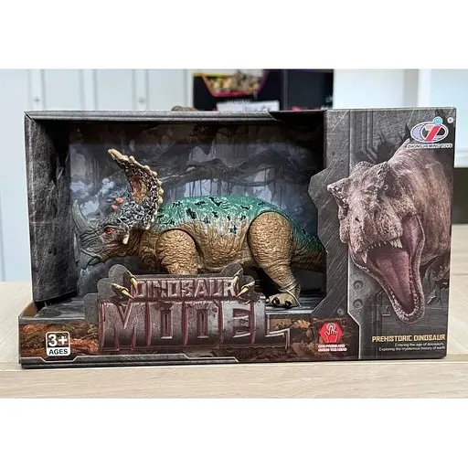 Фигурка Dino Toys Стиракозавр двигающийся коричнево-зеленый F4 (Q9899-F4) - фото 2