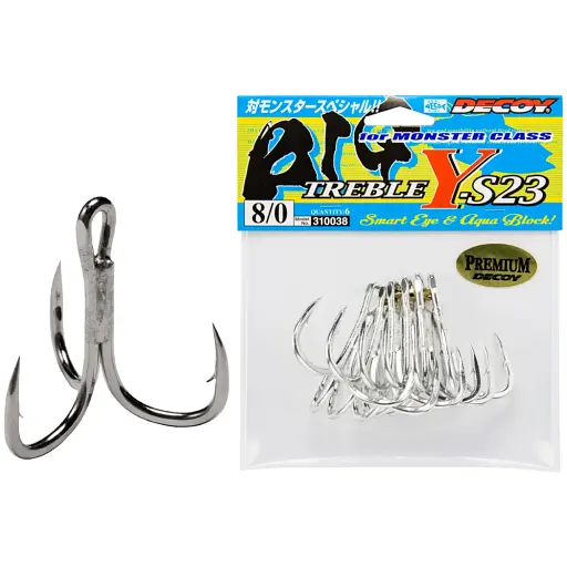 Тройник Decoy Y-S23 Big #10/0 (4 шт/уп) - фото 1
