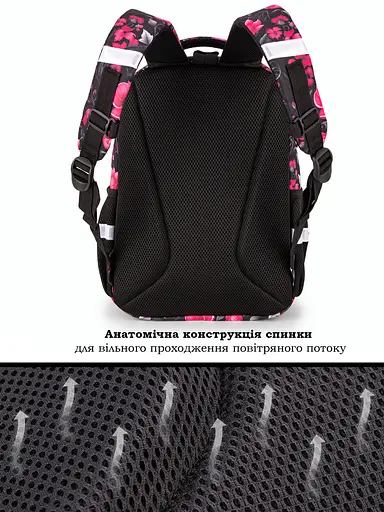 Ортопедический школьный рюкзак 6 в 1 для девочки School Standard 38х30х18 см с Котиком для младших классов (170-61) - фото 8