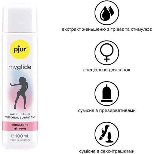 Збуджувальна змазка на водній основі Pjur my glide 100 мл - фото 2