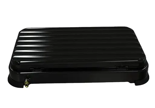 Настольная газовая плита  Rainberg RB-2229 на две конфорки с крышкой для кемпинга нержвеющая сталь Черная - фото 5