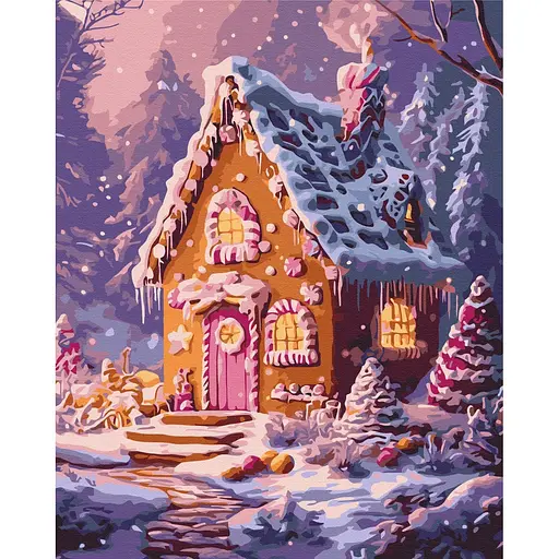 Картина за номерами на підрамнику Brushme Солодка зима