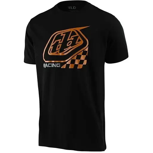 Футболка TLD Precision 2.0 Checkers Tee Black S Troy Lee Designs (1106-701808002)