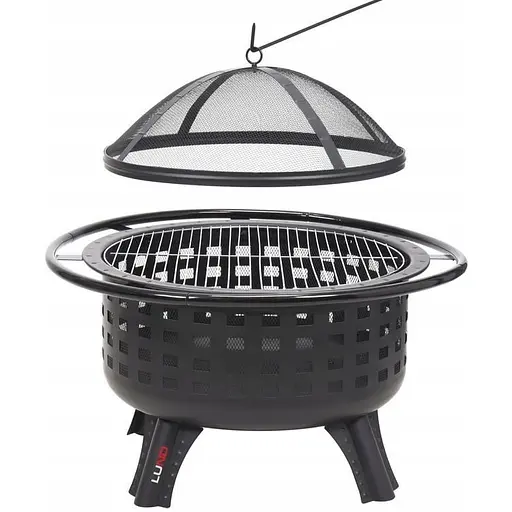 Уцінка. Кошик для вогнища та барбекю Lund сталевий 80х80х61 см (99714) - фото 3