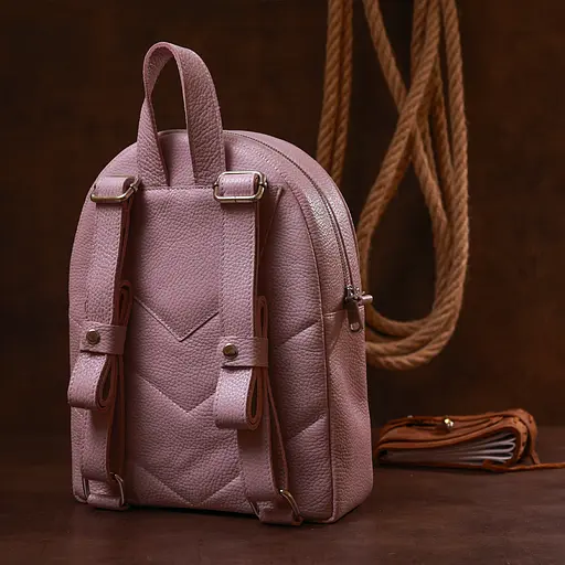 Кожаный женский рюкзак SHVIGEL 21х28х9 см sum0020108 - фото 8