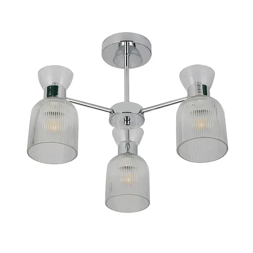 Люстра Ardero BL1630-3 SHARLOTT під лампу хром - фото 2