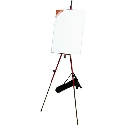 Мольберт-тринога D K ART & CRAFT металева червона (92х92х203см) + сумка з ремінцем(15131) висота полотна до 78см - фото 2
