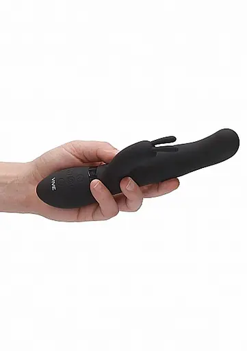 Вібратор-кролик Vive Izara 22 см (чорний) - фото 8