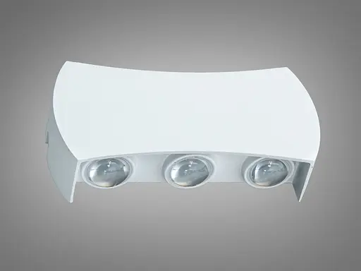 Фасадний LED світильник білий 4 промені 4 Вт - фото 3