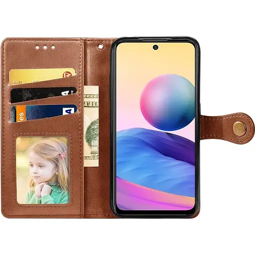 Чехол-книжка Getman Gallant для Redmi 15C Europe version Brown (148406) - фото 3