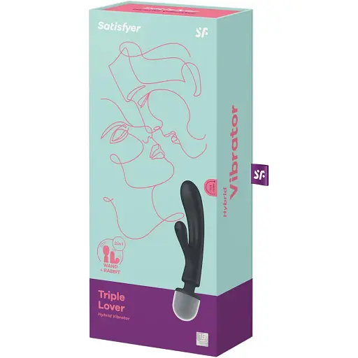 Вібратор Satisfyer Triple Lover Grey SO8789 (108397) - фото 6