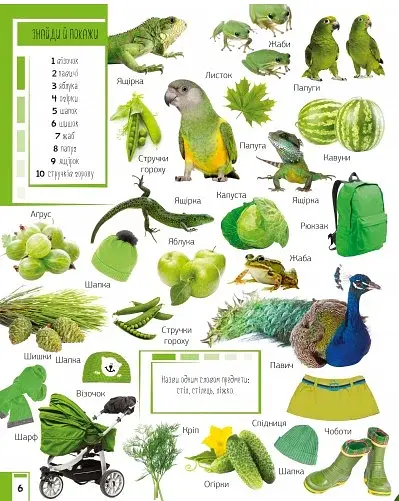 500 перших слів. Вивчаємо кольори розвиваємо увагу - фото 6