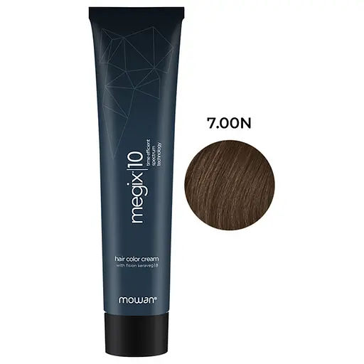 Краска для волос с низким содержанием аммиака Megix10 Mowan 7.00N интенсивный средний нейтральный блонд 100 мл - фото 1