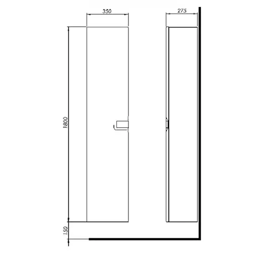 Пенал підвісний Kolo Twins білий 88460000 - фото 2