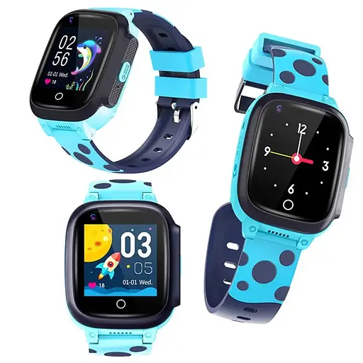 Дитячий розумний смарт-годинник Smart Watch Y95 4G з водонепроникним корпусом камерою GPS-трекером і відеодзвінком Синій - фото 3
