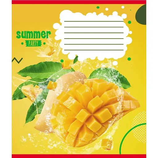 Зошит учнівський "Фрукти у воді" Leader 024-550016K-4 в клітинку, 24 аркуші - фото 1