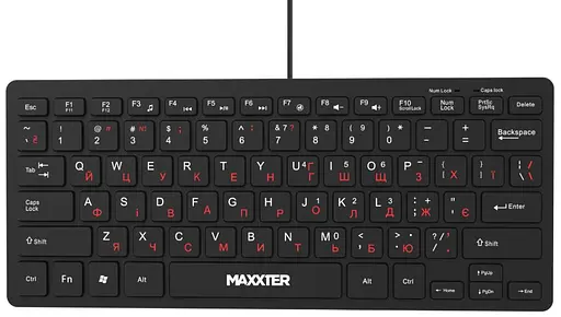 Клавиатура Maxxter KBM-C01B-RU USB - фото 1