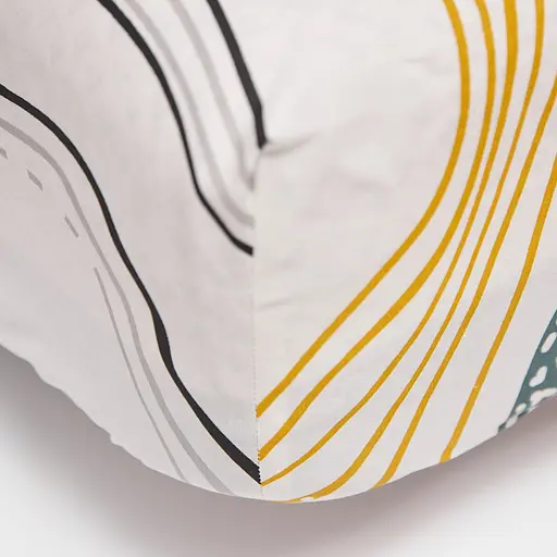 Простирадло на резинці Moon&Star Natural Waves Бязь Gold Люкс 80х200х25 см - фото 1