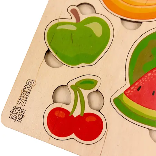 Пазл дерев'яний Zirka Фрукти ягоди кольоровий (458780) - фото 3