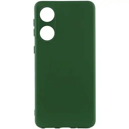 Чохол Silicone Cover Lakshmi Full Camera (A) для Oppo A58 4G Зелений / Dark green