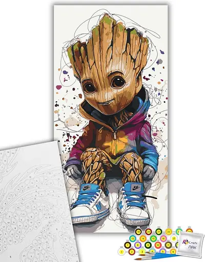 Набор для росписи ArtCraft Я есть Грут 40 x 80 см (16096-AC) - фото 2