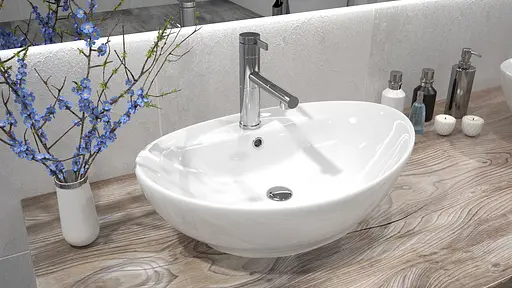 Умивальник Rea Cindy накладний білий REA-U0155, Білий - фото 5