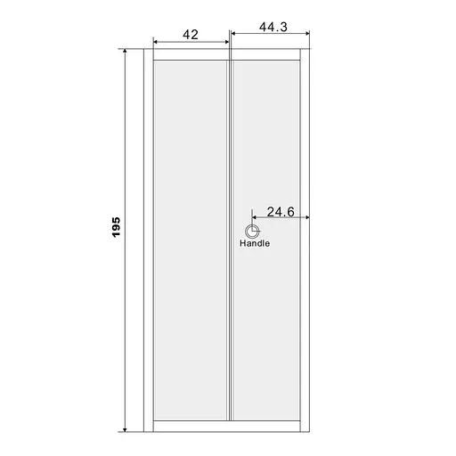Душові двері Eger bifold 80x195 см 599-163-80(h), прозорий, хром - фото 9