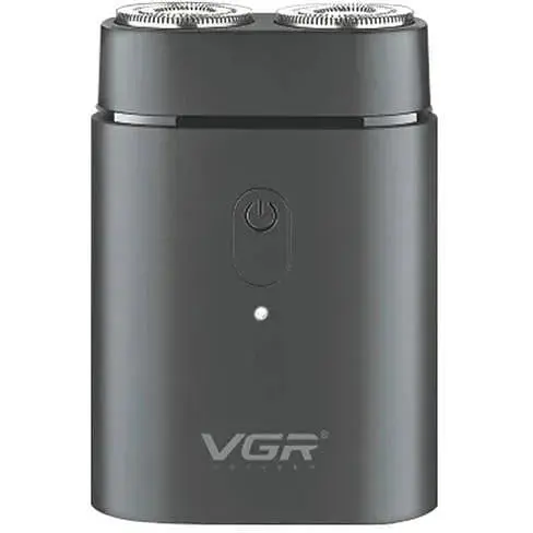 Електрична чоловіча бритва для бороди VGR V-341 Роторна акумуляторна електробритва для гоління Чорна 5 Вт - фото 1