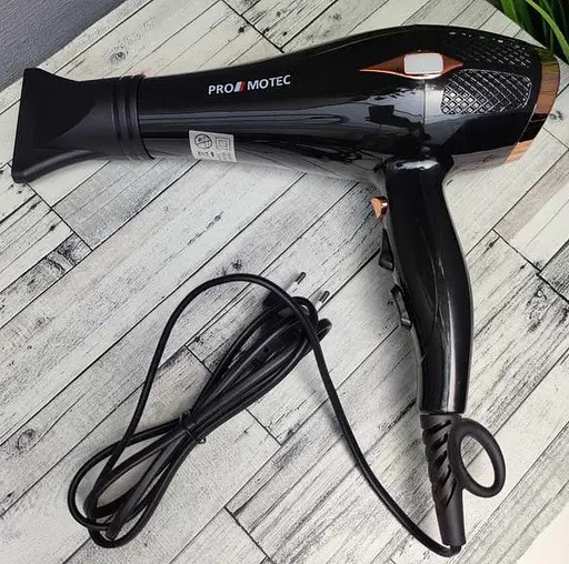 Фен для сушіння та укладання волосся Promotec PM 2310 з дифузором та концентратором - фото 5