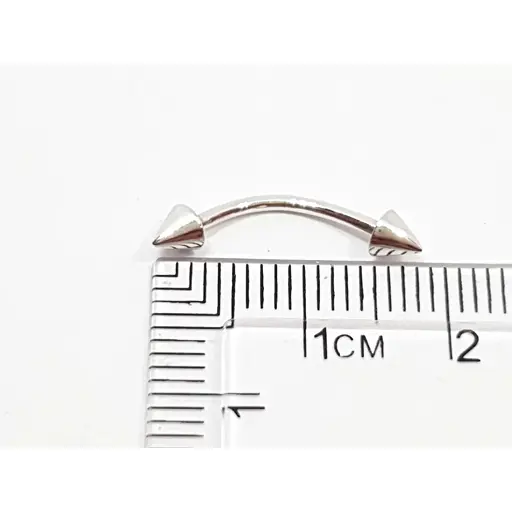 Срібна сережка для пірсингу брови Dear. 7015С - фото 2